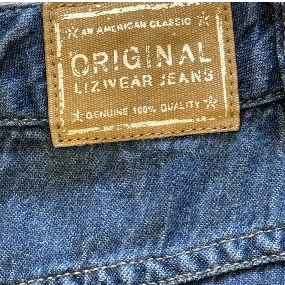 Liz Claiborne Midi Jean Skirt Sz 8 Retro Y2K 90s Flare Boho Western Preppy Long - Picture 2 of 10